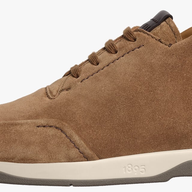 Echappee Scritto Suede Calf Derby, BEIGE, hi-res 8