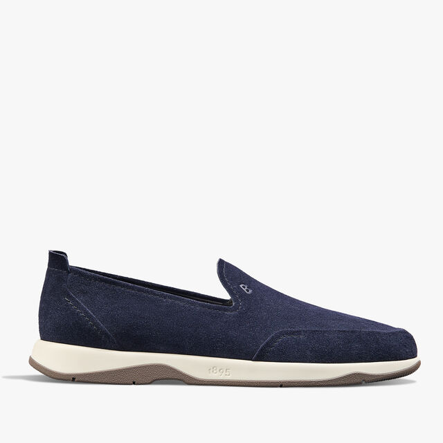Echappée Suede Calf Loafer, BLU, hi-res 1