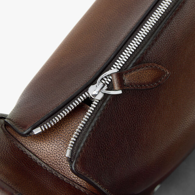 Périple Hobo In Scritto Leather, SOFT BROWN, hi-res 9