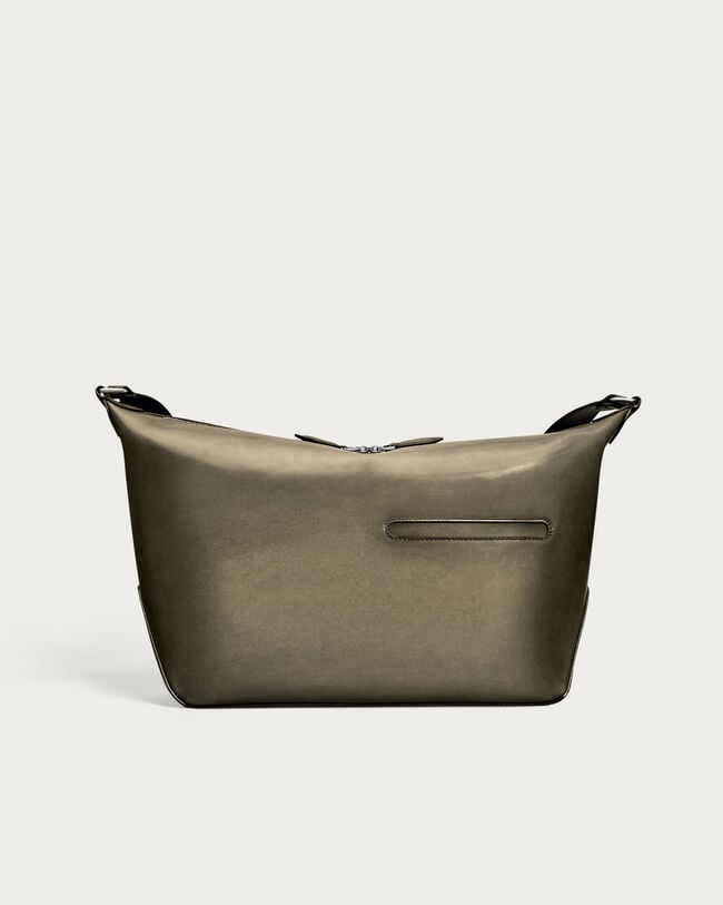 Toujours Soft Zipped Hobo Messenger, Sandstorm, hi-res