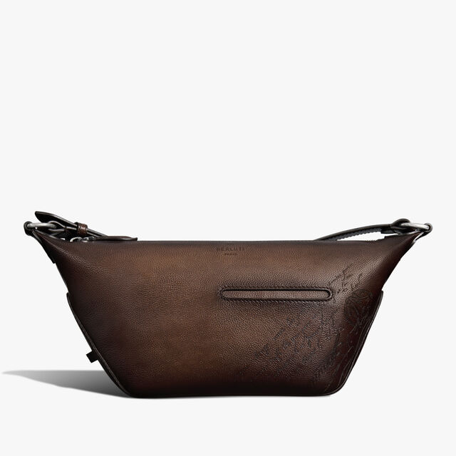 Toujours Soft Zipped Hobo Xs Scritto Leather Messenger, SOFT BROWN, hi-res 1