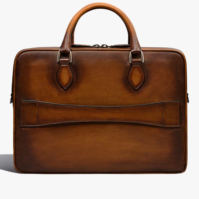 F088 Leather Briefcase, CACAO INTENSO, hi-res 3