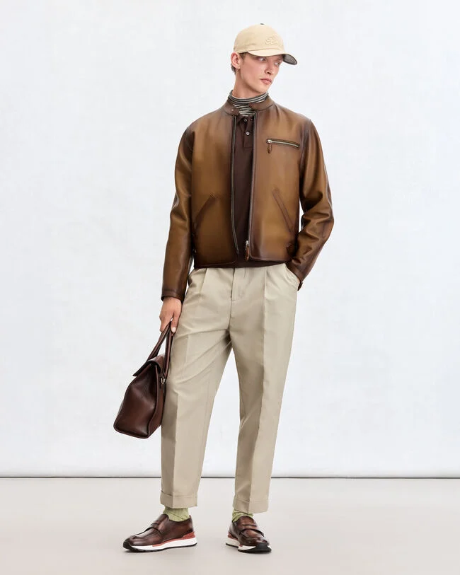 Leather Patina Un Jour Biker, Jungle Brown, hi-res