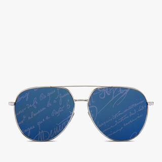 Glint Metal Sunglasses, SILVER+AZURE BLUE, hi-res