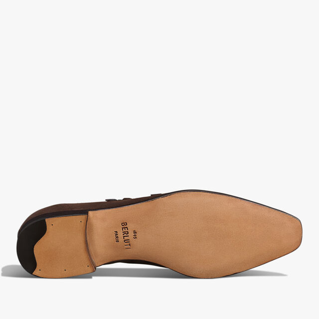 Demesure Flex Camoscio Calf Leather Double Monk, PEPPER, hi-res 6