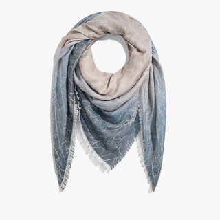 Dégradé Scritto Charcoal Scarf, DENIM SPIRIT, hi-res