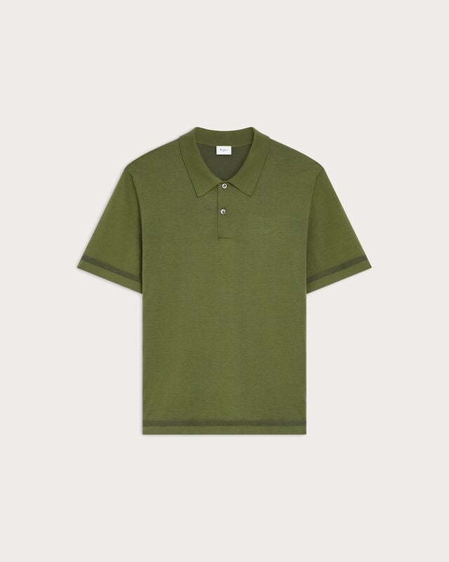 B-Thabor Embroidery Polo, Acid Green, hi-res