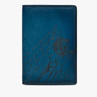 Jagua Scritto Leather Card Holder, AVEIRO, hi-res