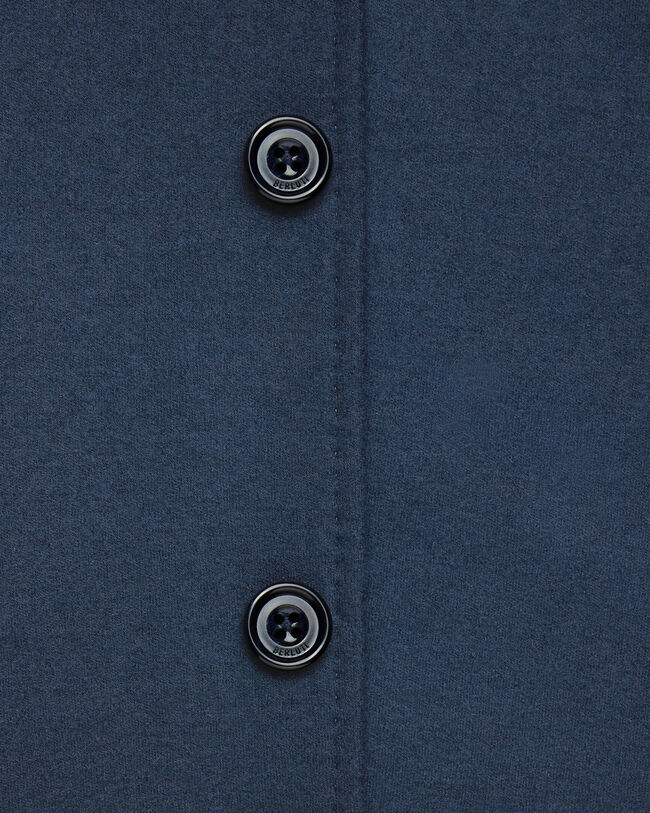 Jersey Jacket with Leather Detail, Midnight Blue, hi-res