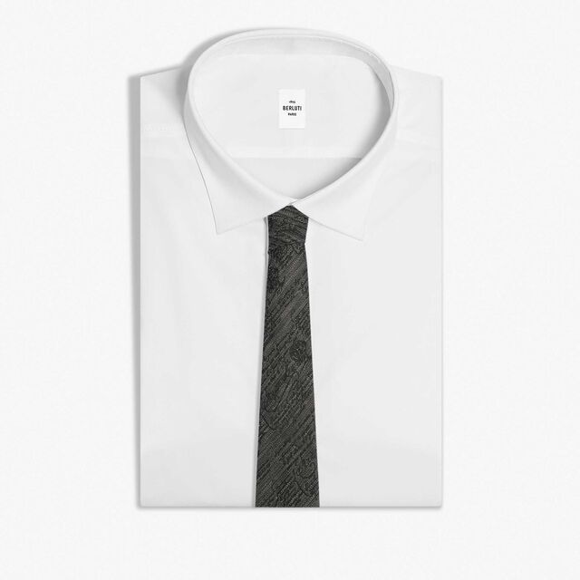 Chevron Scritto Tie, CLOUD GREY, hi-res 2