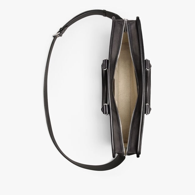 Un Jour Scritto Leather Briefcase, NERO GRIGIO, hi-res 10