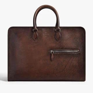 Overnight Scritto Leather Travel Bag Overnight Scritto Leather Travel Bag