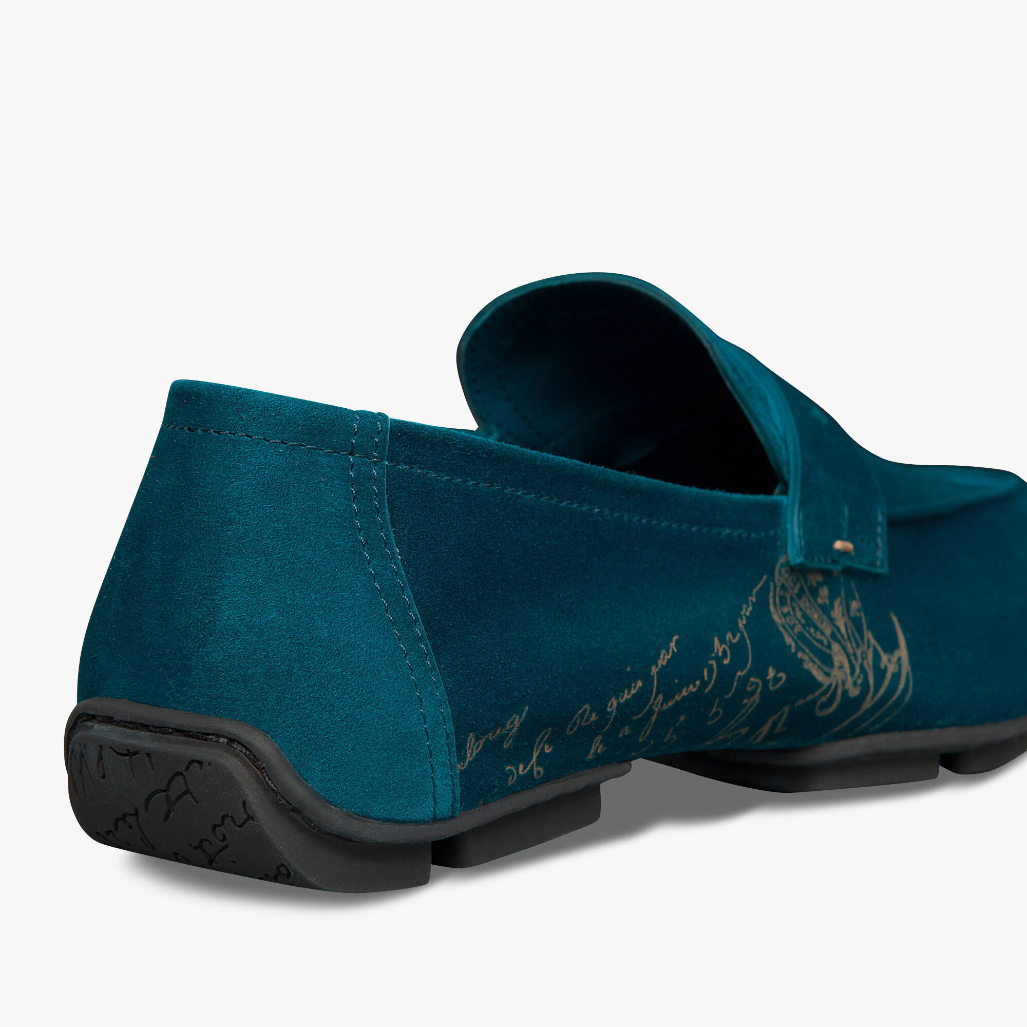 Lorenzo Drive Scritto Camoscio Leather Loafer, AVEIRO, hi-res 6