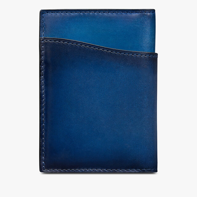 Jagua Scritto Swipe Leather Card Holder, SAPPHIRE BLUE, hi-res 2