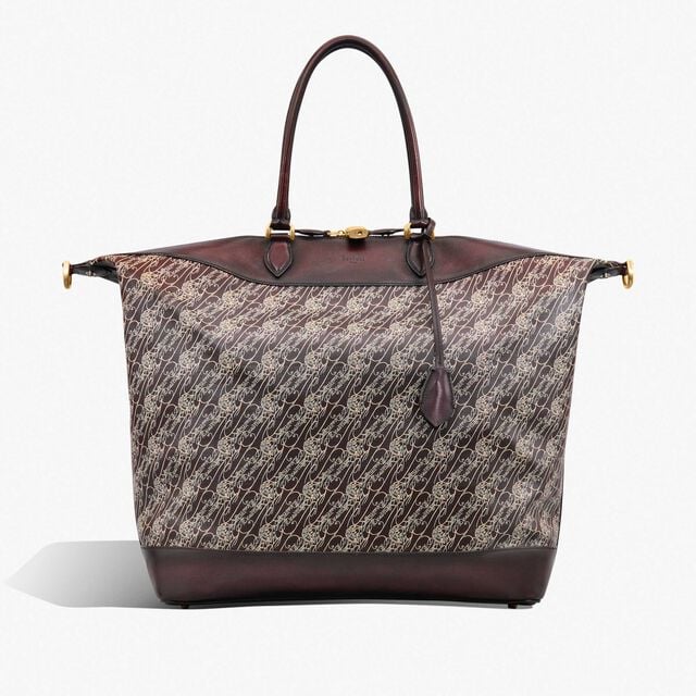 Baluchon Toile Marbeuf Travel Bag, DARK BROWN + MADURO, hi-res 6
