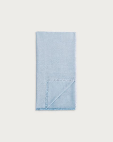スクリットパターン スカーフ, Cornflower Blue, hi-res
