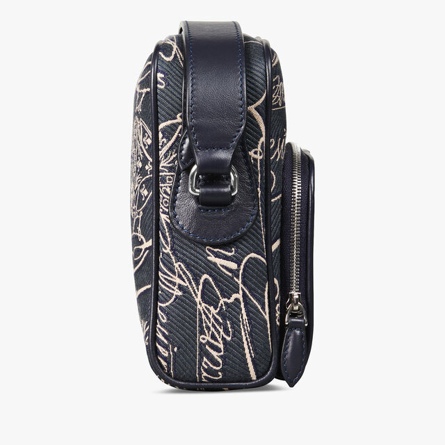 Miles Scritto Arabesque Canvas Messenger, NAVY, hi-res 4