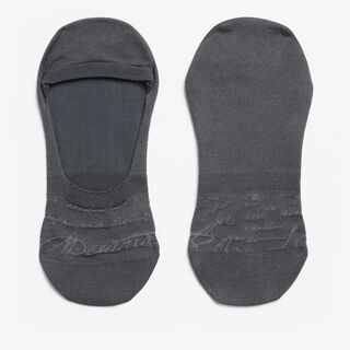 Shadow Cotton Ghost Socks, DARK LEAD, hi-res