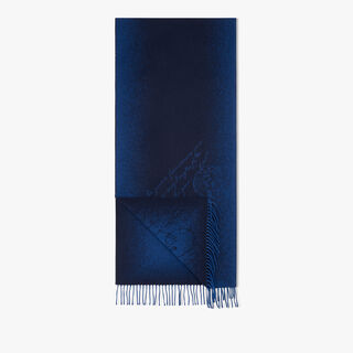 Patina Scritto Scarf, COLD NIGHT BLUE, hi-res