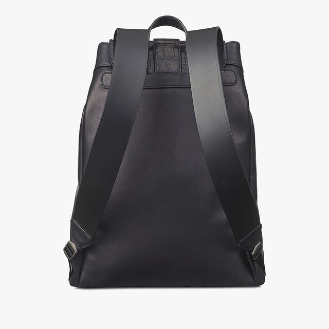 Horizon Mini Alligator Leather Backpack, MEDIUM FLANEL, hi-res 3