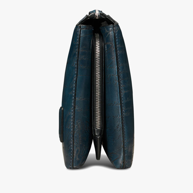 Tersio Scritto Leather Pouch, STEEL BLUE, hi-res 4