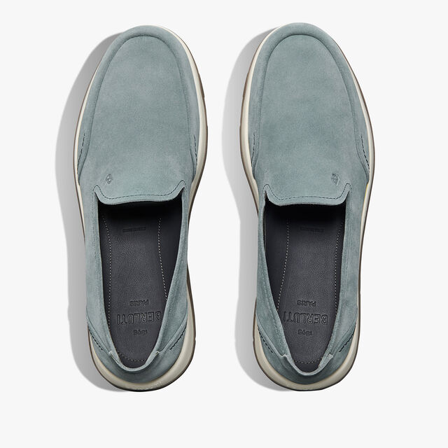 Mocassin Echappée En Veau Velours, LIGHT BLUE, hi-res 3