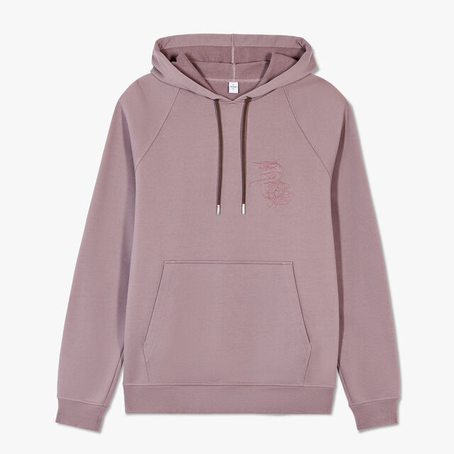 Embroidered Logo Hoodie, LILAC POWDER, hi-res 1