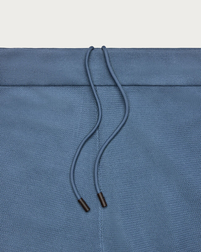 Pantalon de Jogging Shadow avec D&eacute;tail en Cuir, Dark Woad, hi-res