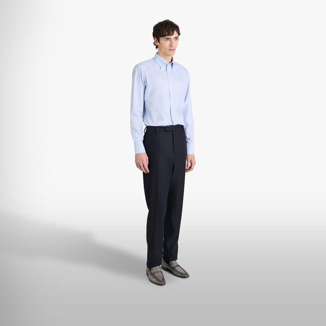 Chemise À Col Boutonné En Coton Scritto, SKY BLUE, hi-res 4