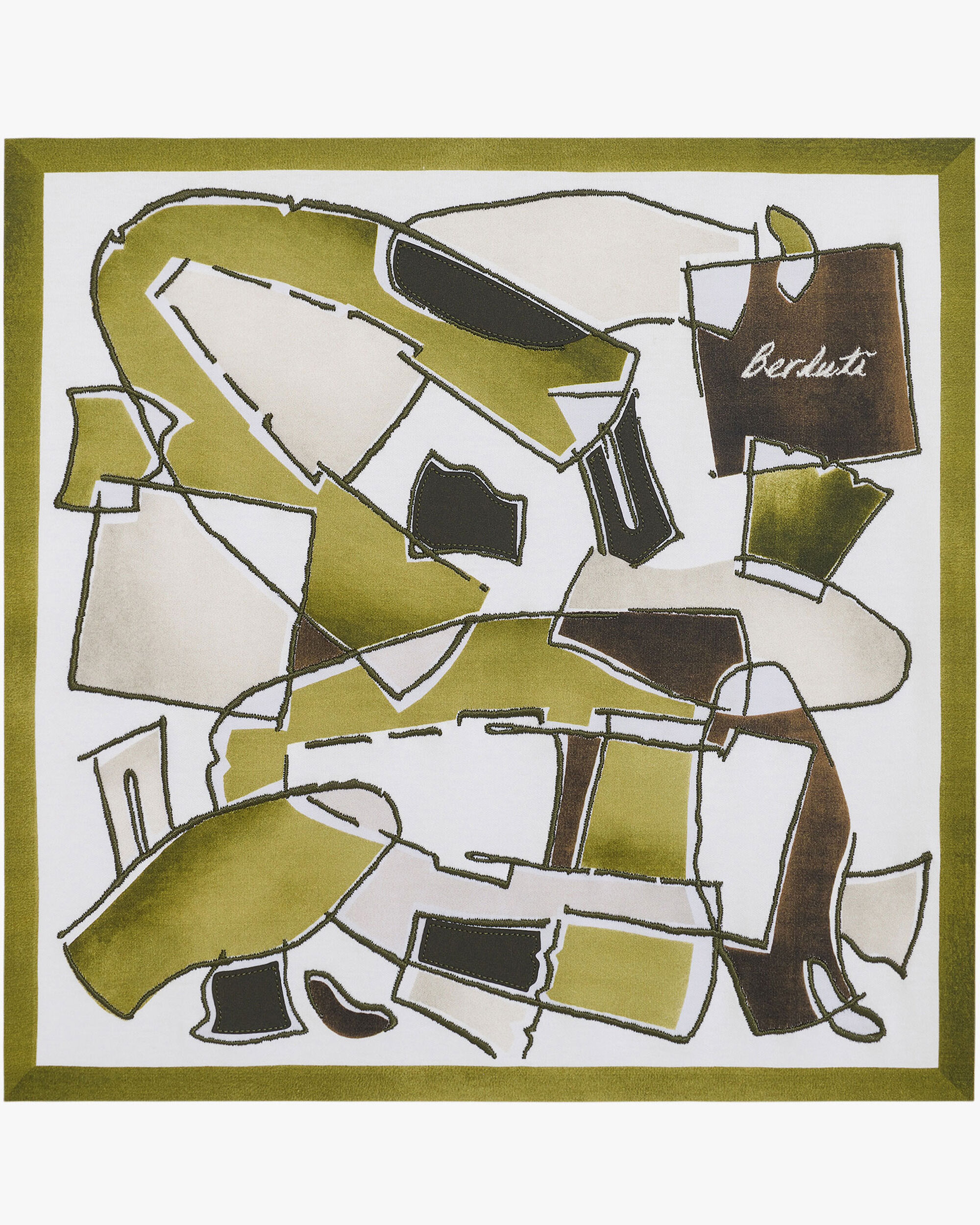 슈즈 콜라주 패턴 티셔츠, Optical White & Shoe Pattern Gre, hi-res