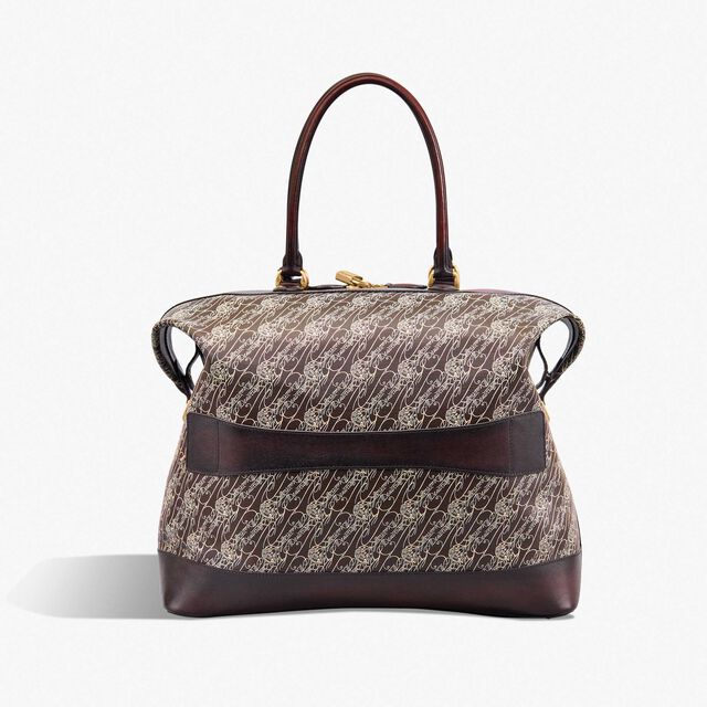 Baluchon Toile Marbeuf Travel Bag, DARK BROWN + MADURO, hi-res 2
