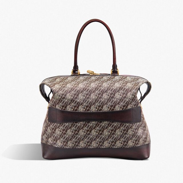 Sac De Voyage Baluchon En Toile Marbeuf, DARK BROWN + MADURO, hi-res 3