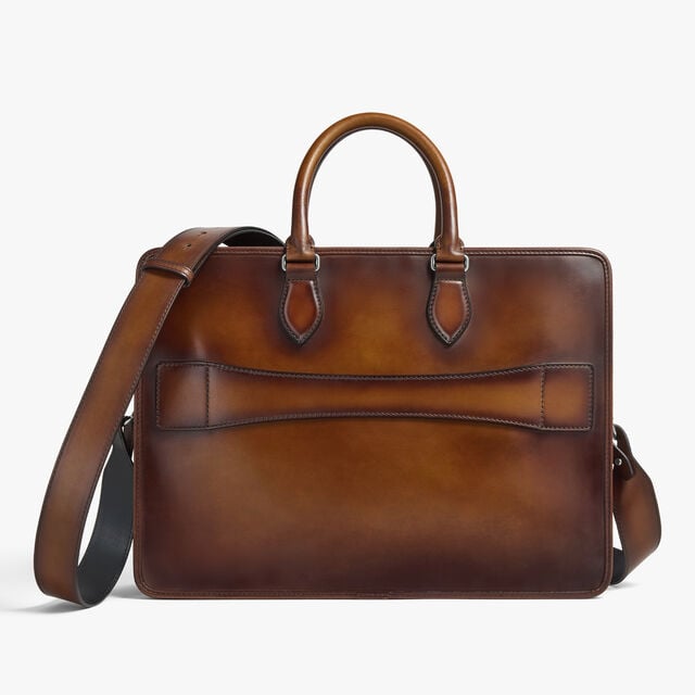 Cartable Deux Jours En Cuir, CACAO INTENSO, hi-res 4
