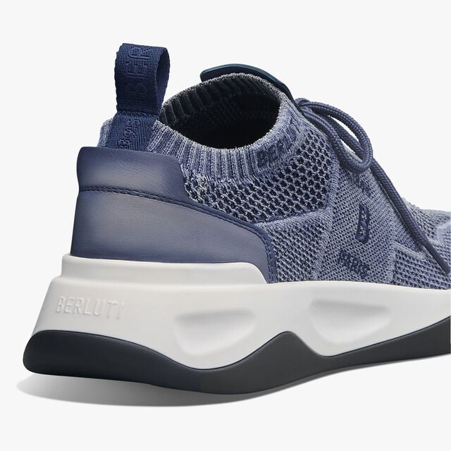 Shadow Denim And Leather Sneaker, BLUE, hi-res 5