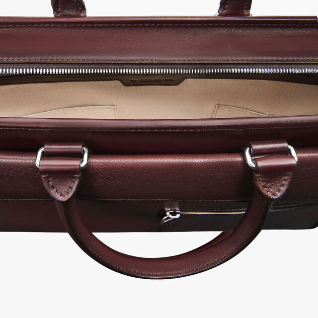 Un Jour Pocket Leather Briefcase, LEGNO BRUCIATO, hi-res 7