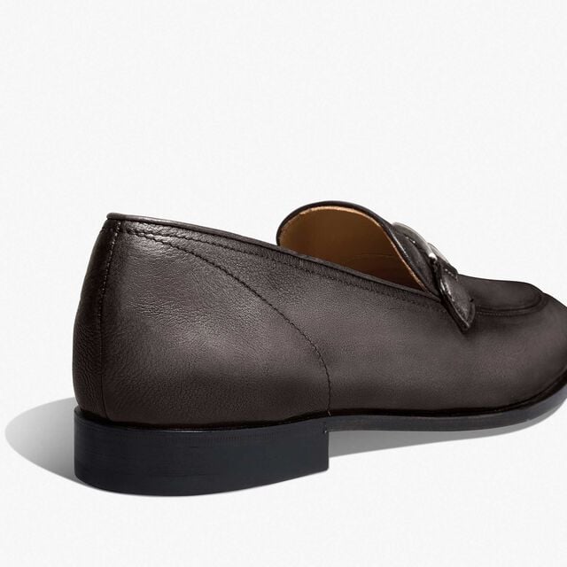 B Volute Calf Leather Loafer, NERO, hi-res 5
