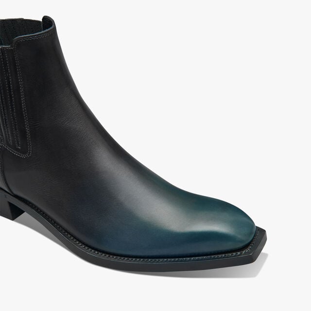 Bottine Butteri En Cuir, NERO PETROL, hi-res 6