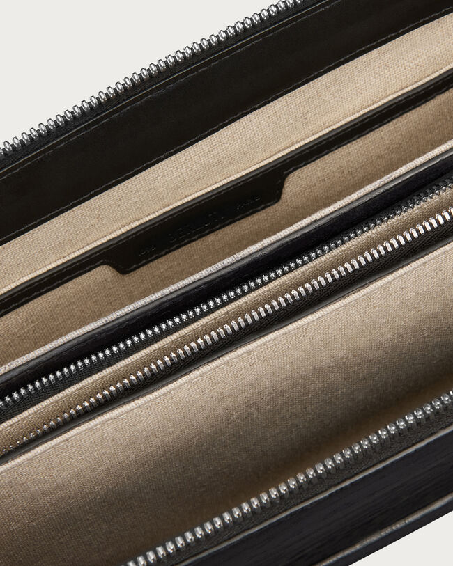 Pochette Zipp&eacute;e Tersio, Nero Grigio, hi-res