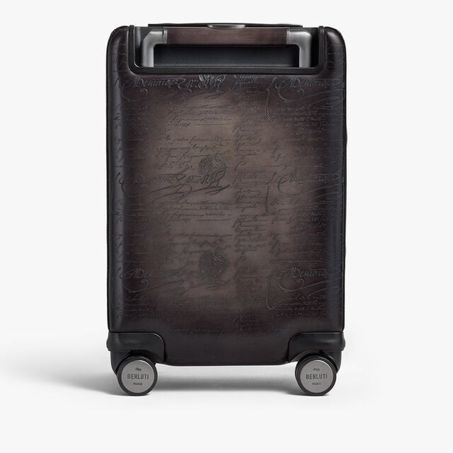Formula 1005 Scritto Leather Rolling Suitcase, NERO GRIGIO, hi-res 2