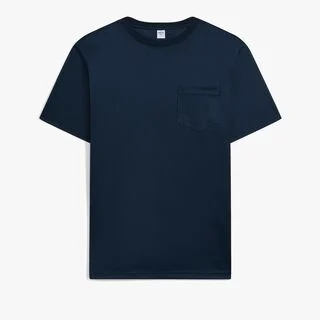 T-Shirt Avec Logo Sur La Poche, MARINE, hi-res