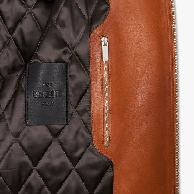 Patina Leather Blouson, COGNAC, hi-res 9