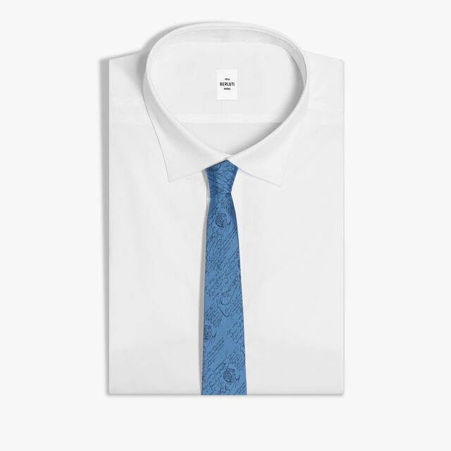 Classic Scritto Tie, BLEU CIEL, hi-res 2