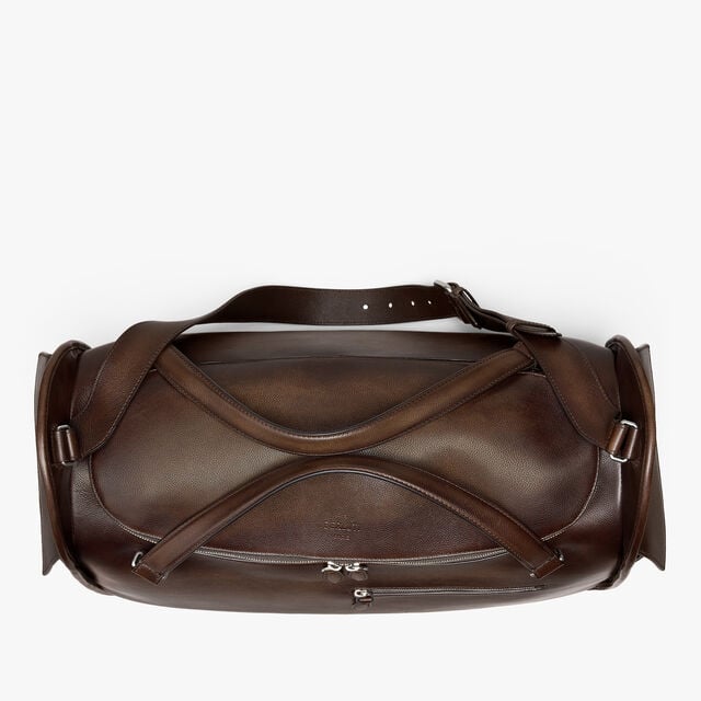Périple Weekender Travel Bag In Leather, SOFT BROWN, hi-res 8