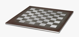 Chess Leather and Metal Game, ICE BROWN, hi-res