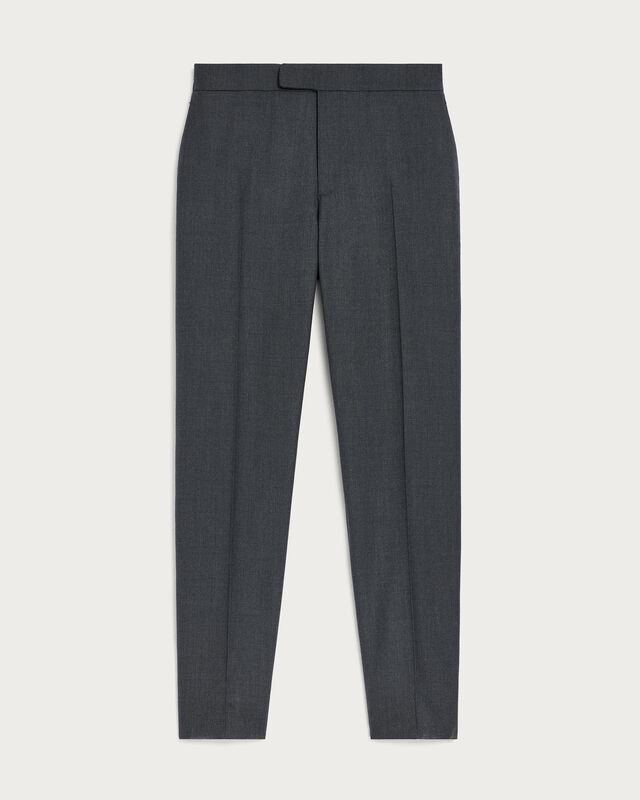 Alessio Trousers with Leather Zip-puller, Dark Lead & Mysterious Grey, hi-res