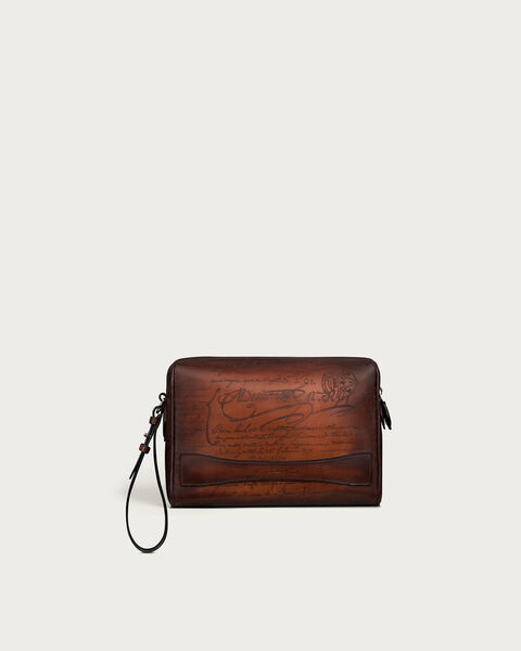 Rosewood Zipped Pouch, Cacao Intenso, hi-res