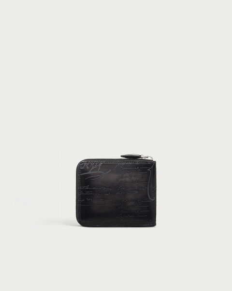 イタウバ スクエア コンパクトジップウォレット, Nero Grigio, hi-res