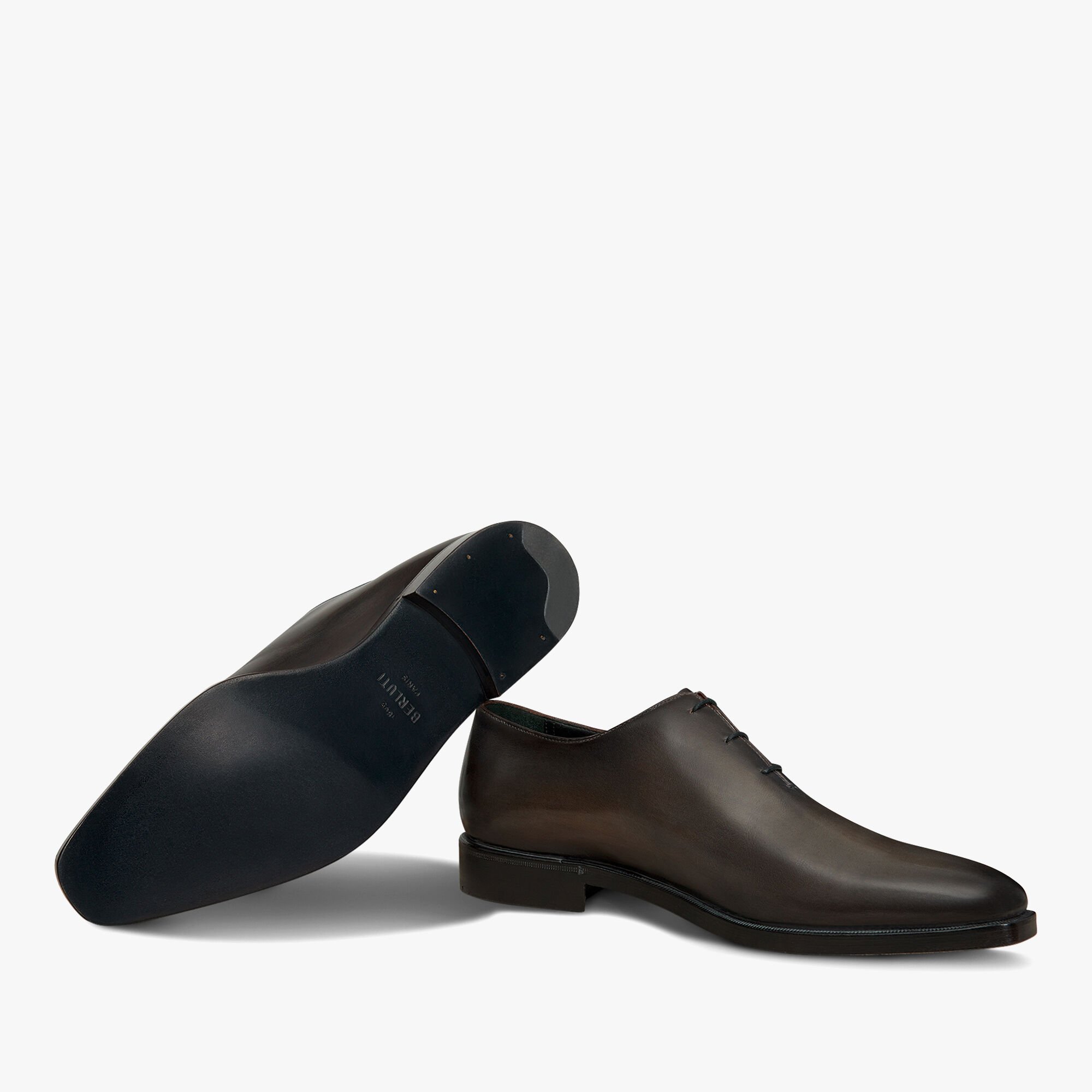 Alessandro Demesure Leather Oxford, NERO GRIGIO, hi-res 4
