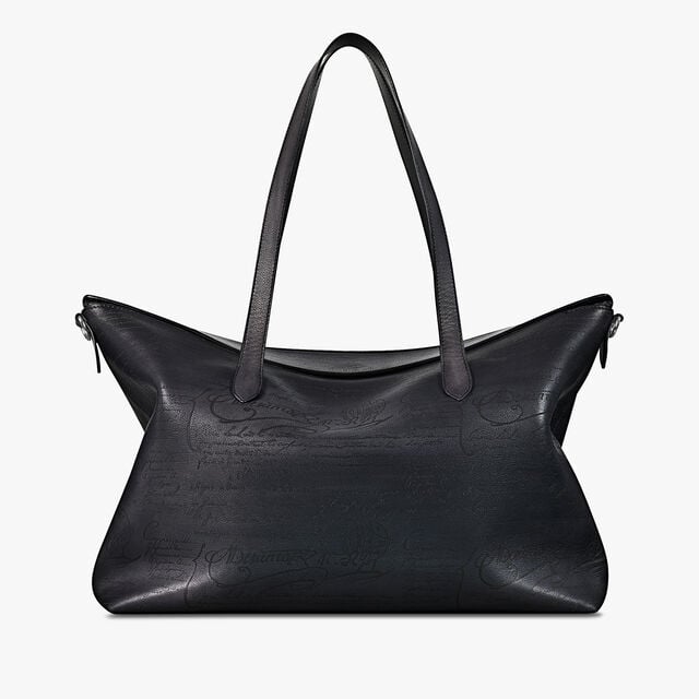 Late Hour Scritto Soft Leather Shopper, NERO GRIGIO, hi-res 1