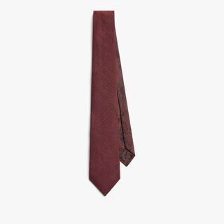Scritto Herringbone Tie, NERO BORDO, hi-res